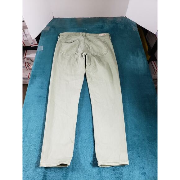 Adriano Goldschmied Jeans Size 28 Womens Green Mid Rise Crop Cigarette USA - Picture 11 of 13